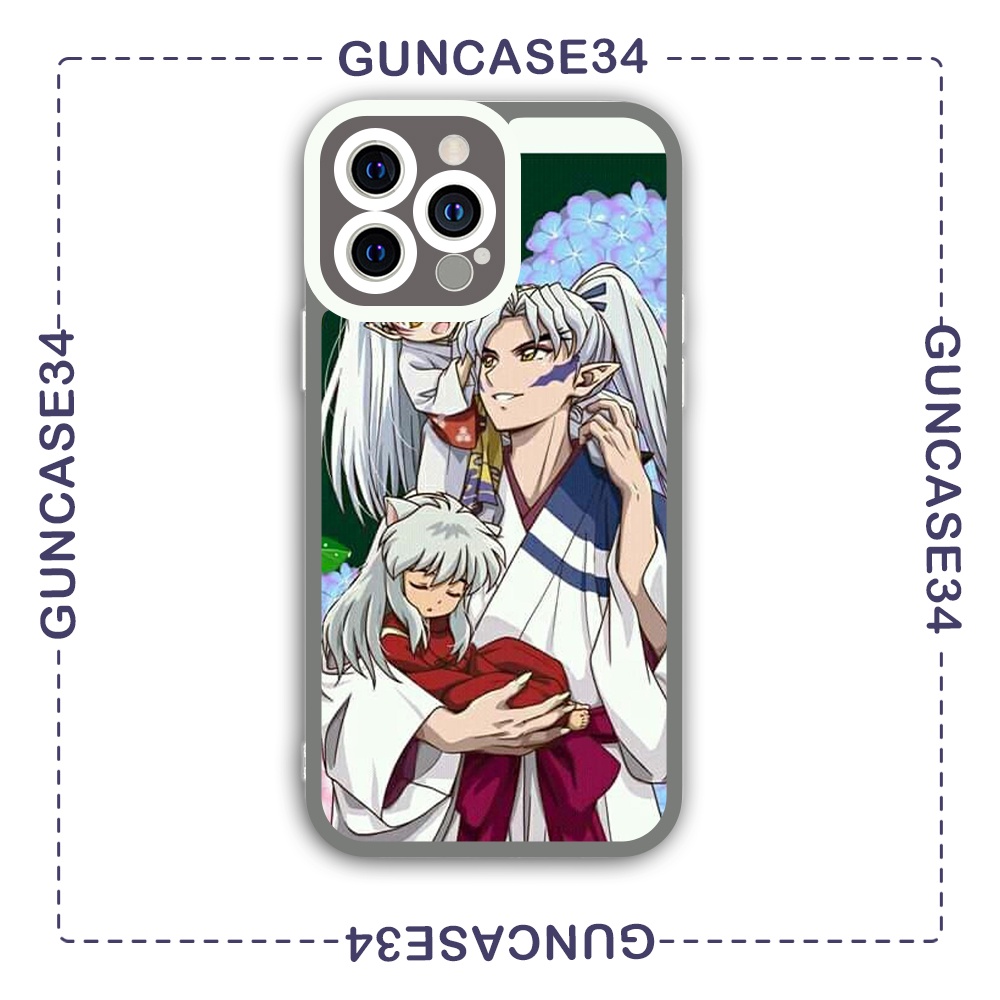 Ốp iphone cạnh vuông Guncase34 Inuyasha Sesshomaru 6/6s/7/7plus/8/8plus/x/xr/xs/11/12/13/pro/plus/promax/14prm