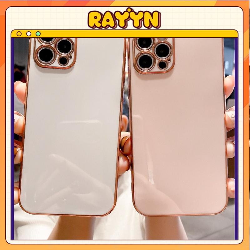 Ốp lưng viền vuông sang trọng dành cho compatible for iPhone 7plus/8plus/xsmax/11promax-RA