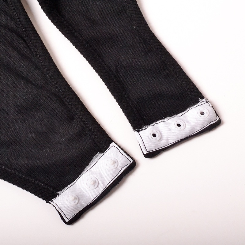 Áo Liền Quần Dài Tay Có Nút Cài Màu Trơn Giản Dị Dành