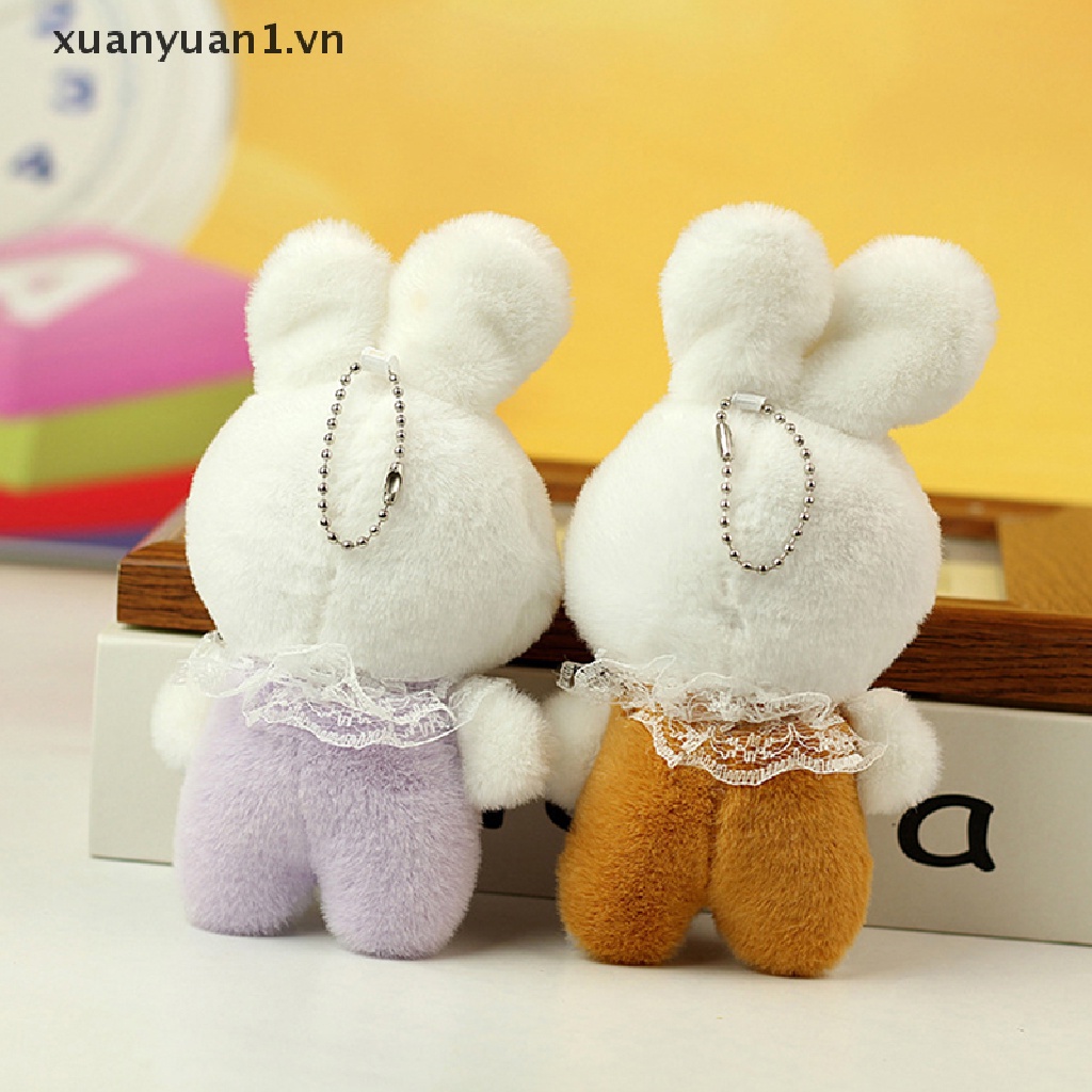 Móc Khóa Thỏ Nhồi Bông 10cm Đáng Yêu