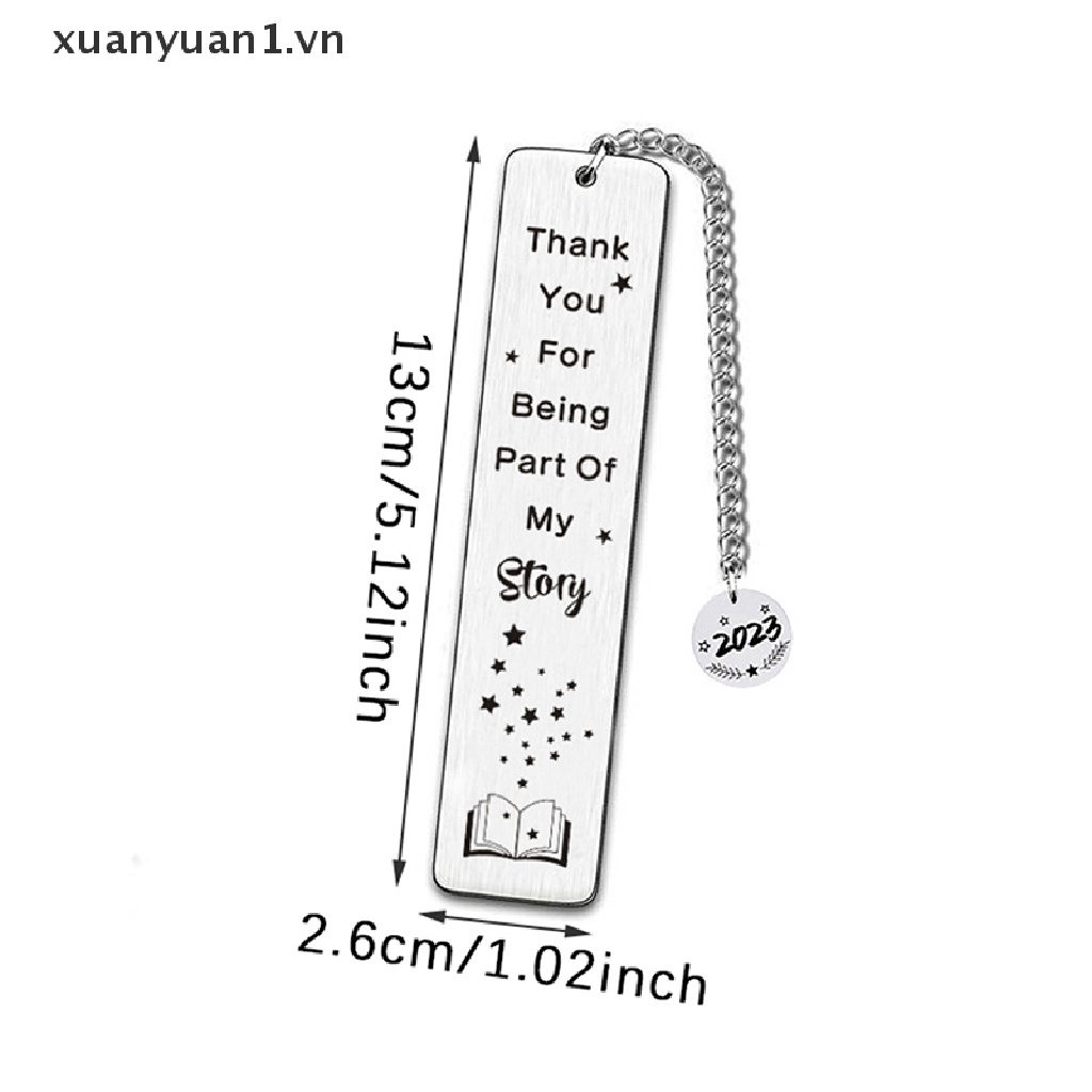 Bookmark Chất Liệu Thép Không Gỉ 2023 Phối Tua Rua Dài Độc Đáo