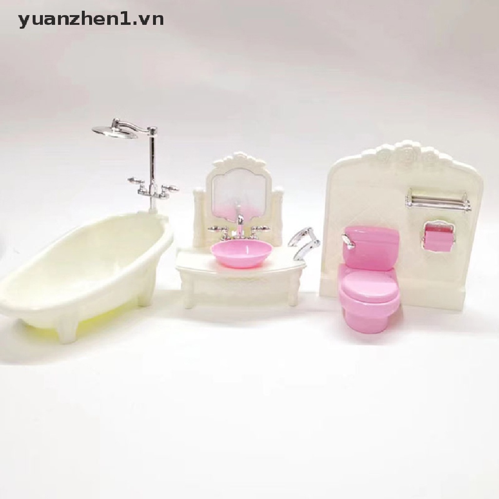 Mô Hình Nội Thất Phòng Tắm / Nhà Hàng Trang Trí Nhà Búp Bê Tỉ Lệ 1: 12