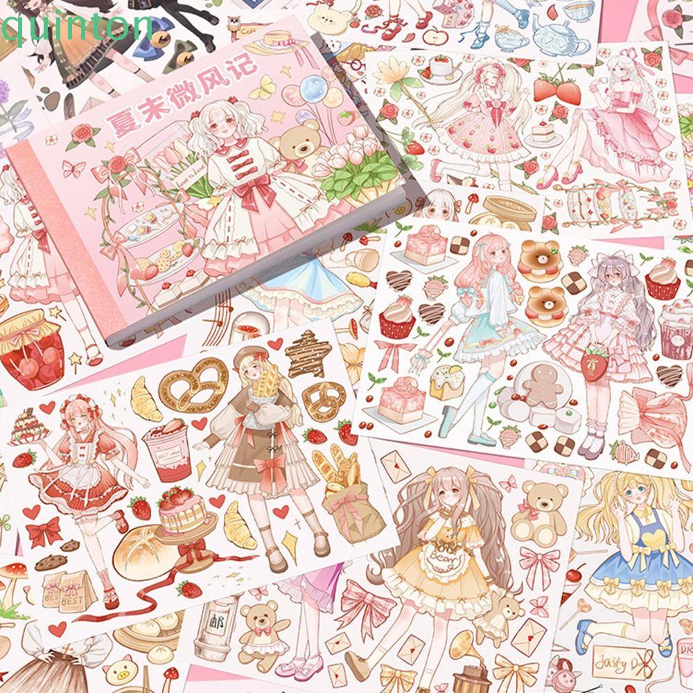 Set 50 Tờ Nhãn Dán Trang Trí Sổ Tay Hình Cây Xanh DIY