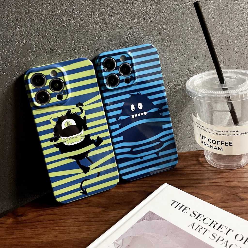 Ốp Điện Thoại PC Cứng Chống Rơi Họa Tiết Kẻ Sọc Cho iphone 14 13 12 11 Pro MAX XR X / XS MAX 7 / 8 Plus