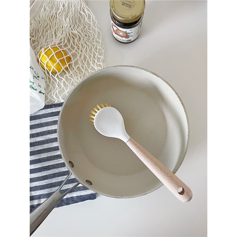 Bàn Chải Vệ Sinh Nhà Bếp Tay Cầm Dài Không Dầu Đa Năng