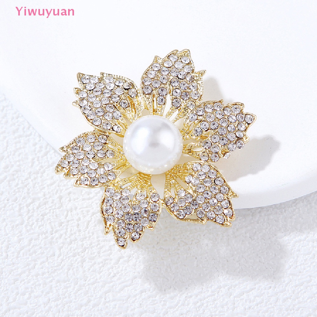 Ghim Cài Áo Hình Hoa Hướng Dương Đính Ngọc Trai Nhân Tạo Thời Trang