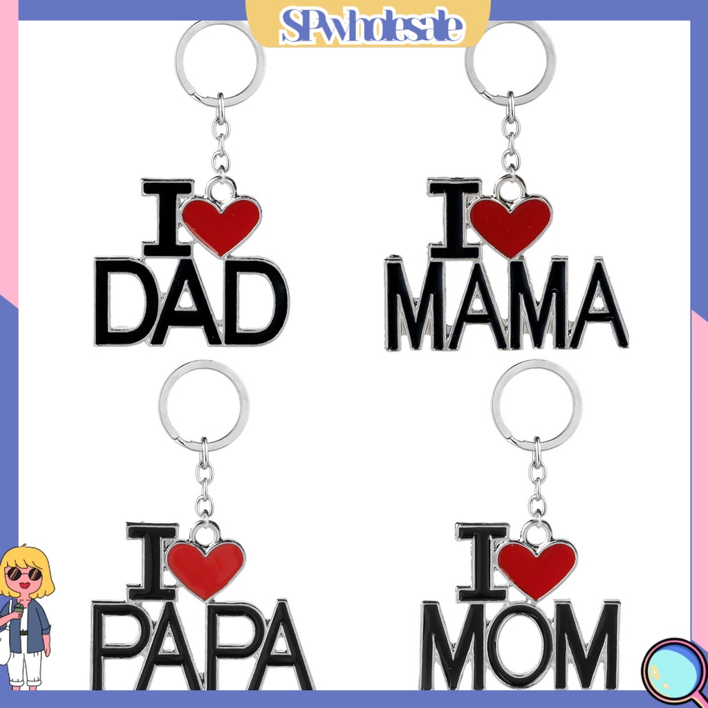 <SPwholesale> Giá Đỡ Chìa Khóa Bằng Kim Loại In Chữ Đa Năng Tiện Dụng Cho Mẹ Và Bé