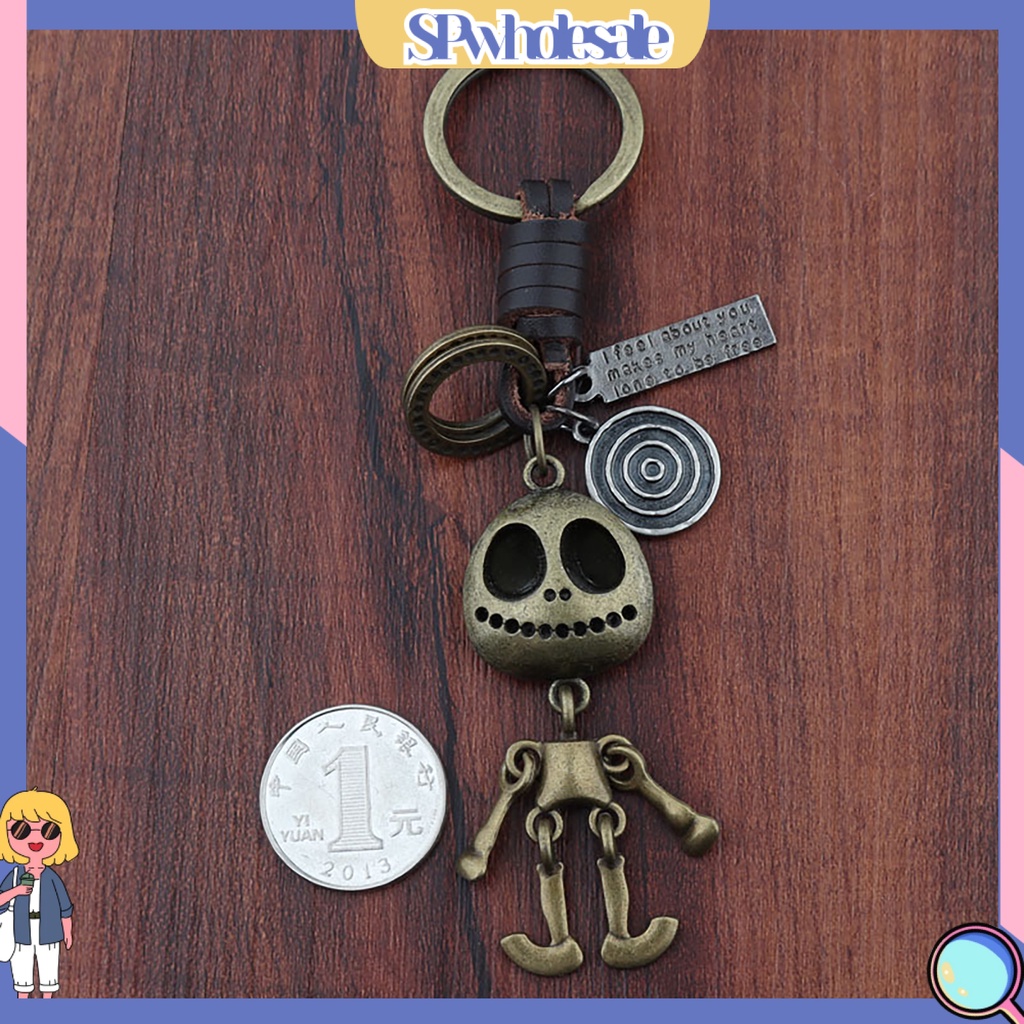 <SPwholesale> Móc Khóa Hình Đầu Lâu Mini Phong Cách Retro