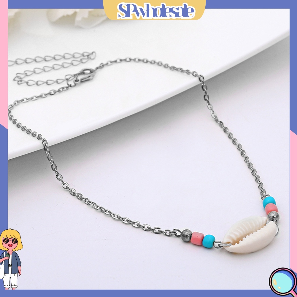 <SPwholesale> Vòng Cổ Choker Gắn Vỏ Sò Phong Cách Bohemian Thời Trang Đi Biển Mùa Hè Cho Nữ