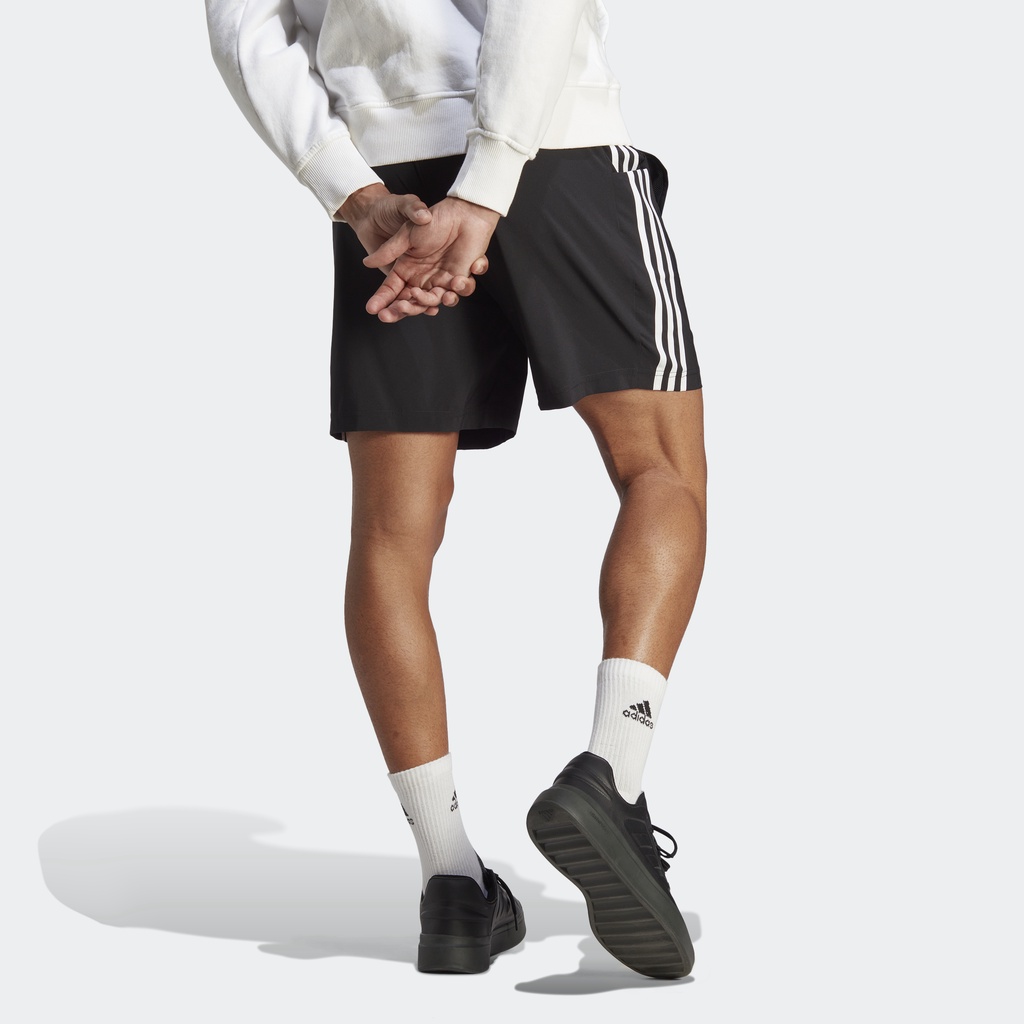 Adidas Phong cách sống Quần Short Chelsea 3 Sọc Essentials AEROREADY Nam Đen IC1484
