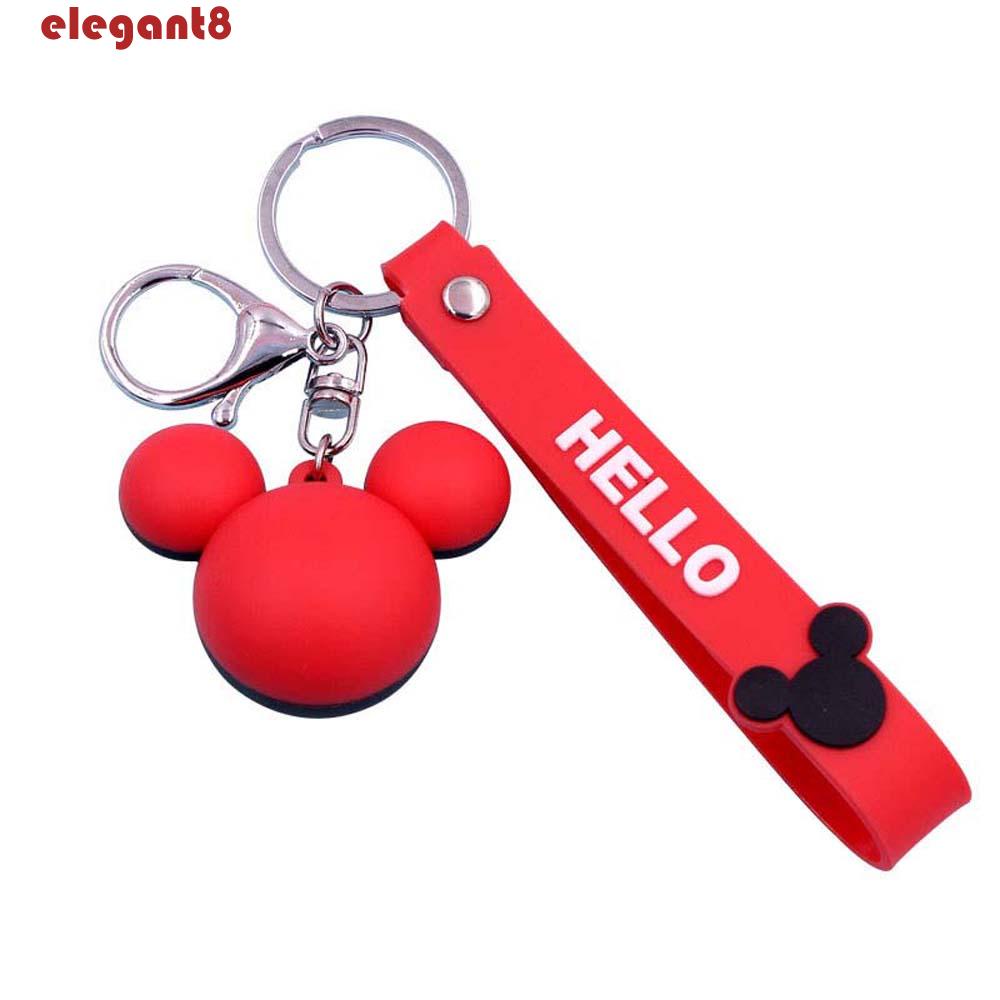 Móc Khóa Nhựa PVC Hình Chuột Mickey Thời Trang Thanh Lịch