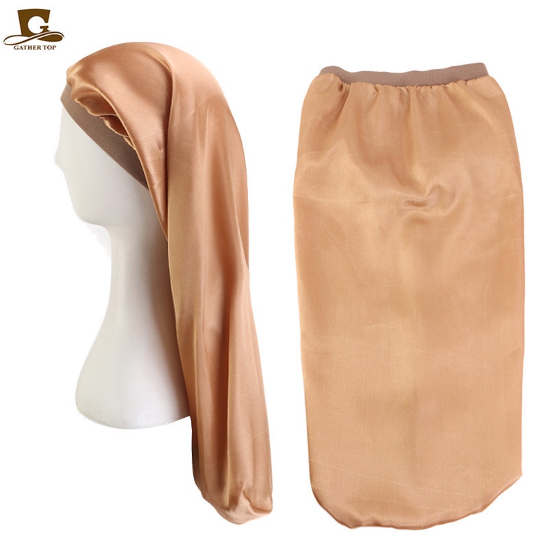 Mũ Trùm Tóc Bằng Lụa Co Giãn In Họa Tiết Mới