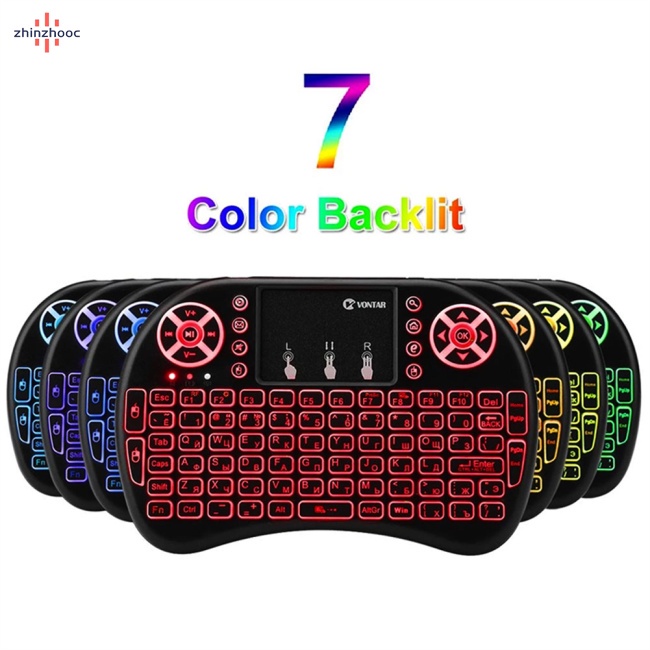 Bàn PhíM Mini vip I8 Không Dây NhiềU MàU SắC Dạ Quang Cho Tv / Laptop Thông Minh
