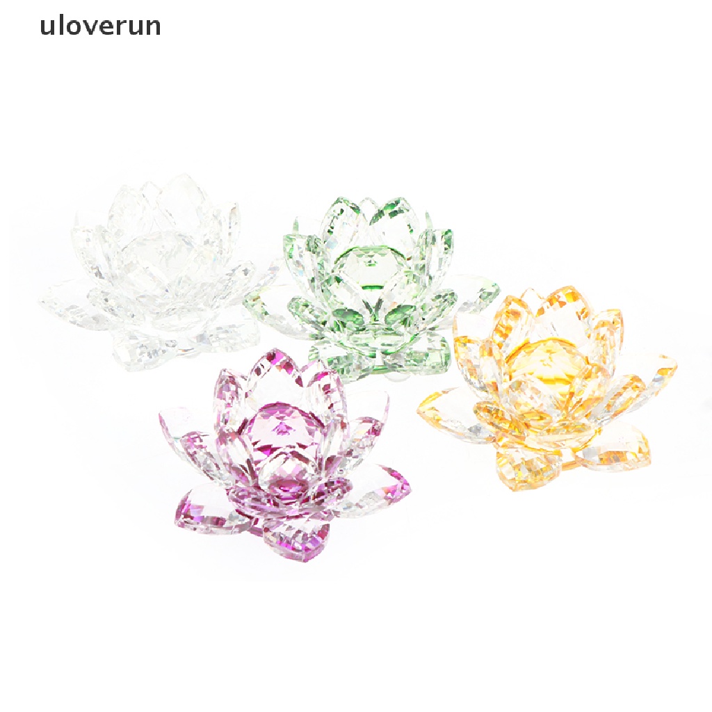 Tượng Hoa Sen Bằng Thủy Tinh 60mm Dùng Trang Trí