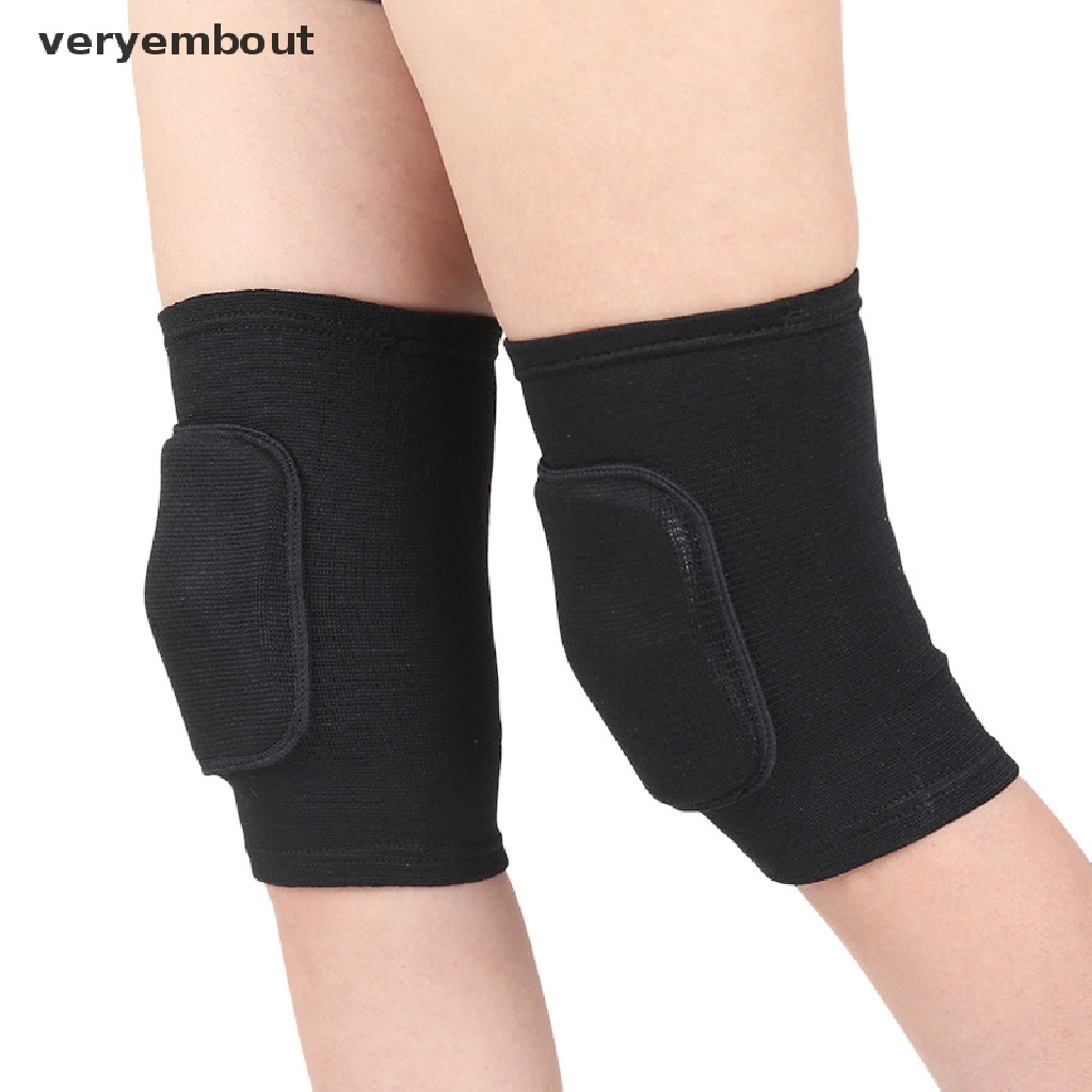 1 Cặp Đệm Bảo Vệ Đầu Gối Dày Dặn Co Giãn Hỗ Trợ Luyện Tập Thể Thao / Yoga / Nhảy Múa Dành Cho Người Lớn Và Trẻ