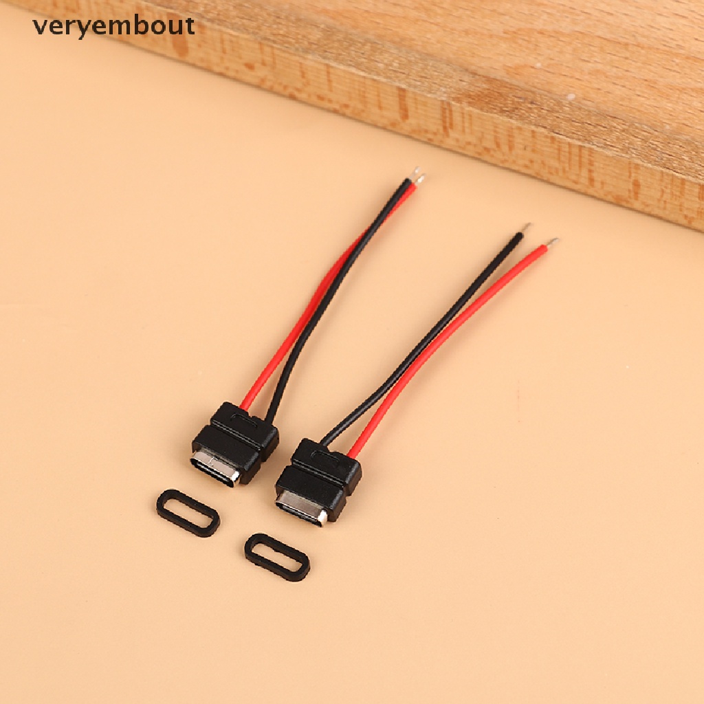 Ut Dây Cáp Sạc Nhanh Giao Diện Usb Type C 2 Chấu Chống Thấm Nước Tiện Dụng