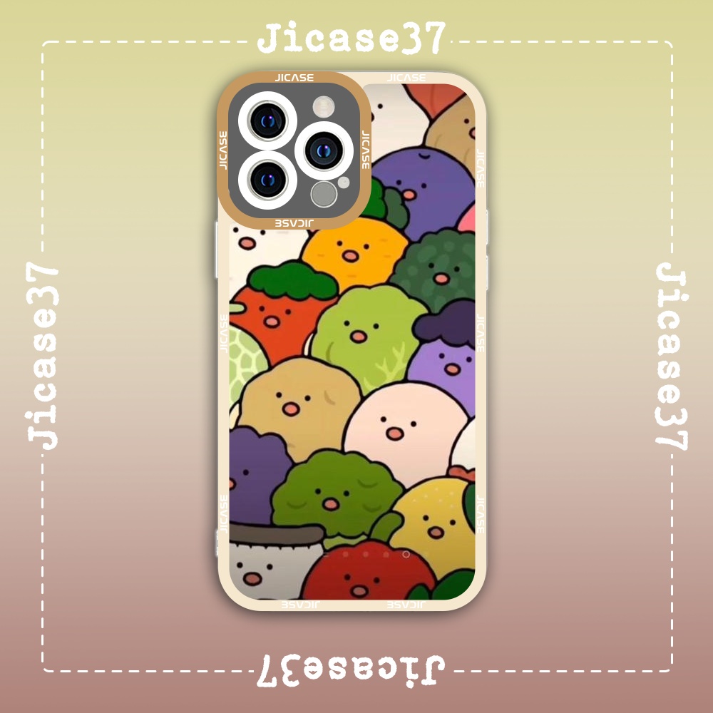 Ốp lưng iphone Cute Case Rau Củ Quả Cute Dễ Thương Hoạt Hình Cartoon Tặng Kèm Phụ Kiện Túi Xách MK Hình Cute Case
