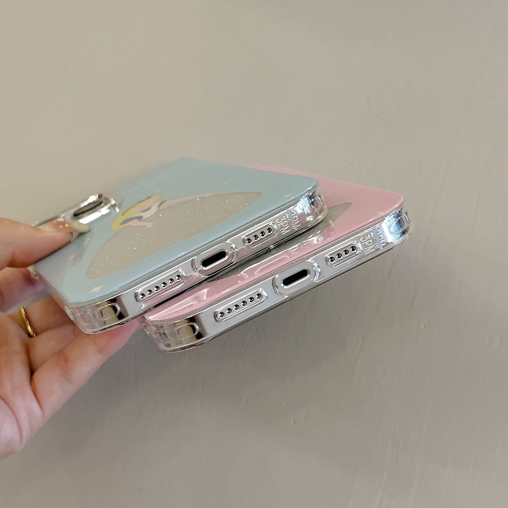 Ốp Điện Thoại Tpu Dẻo Trong Suốt Họa Tiết Hoạt Hình Công Chúa Dễ Thương Cho iphone 12 14 13 11 Pro Max