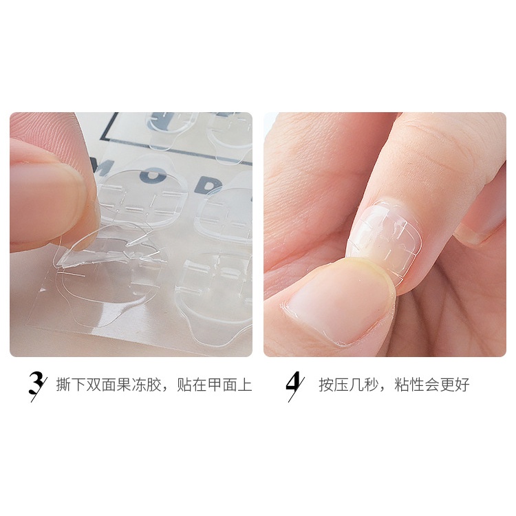 Keo Dán Móng Giả Hai Mặt Màu Vàng Tiện Lợi