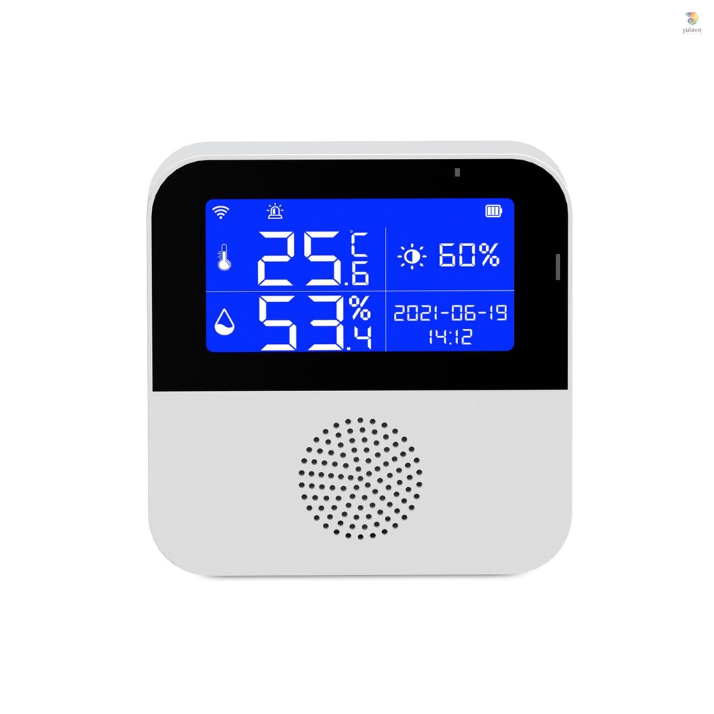 Đồng Hồ Đo Nhiệt Độ Và Độ Ẩm Không Khí Có Màn Hình LCD 2.9-inch °C / °F Đồng Hồ Đeo Tay Thời Gian Sử Dụng Trong Nhà