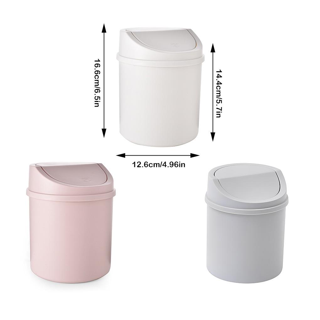 Thùng Rác Nhựa Mini Để Bàn Tiện Dụng Cho Phòng Ngủ / Phòng Tắm