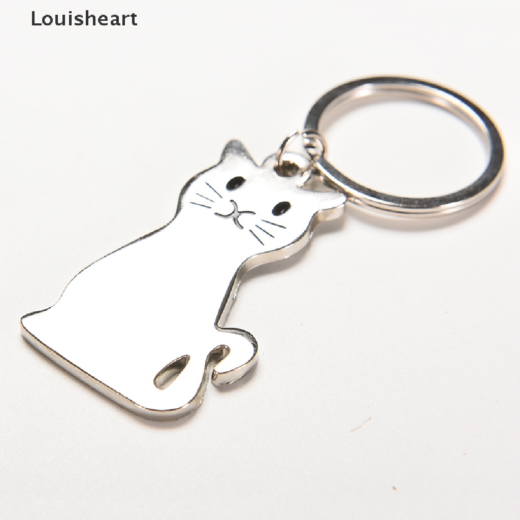 Móc Khóa Hình Mèo Louisheart Bằng Kim Loại Dễ Thương