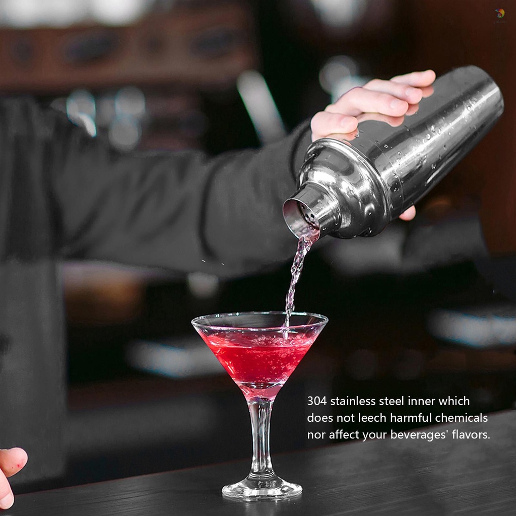 Bộ Dụng Cụ Pha Chế Cocktail 23 Món Bằng Thép Không Gỉ Chuyên Dụng