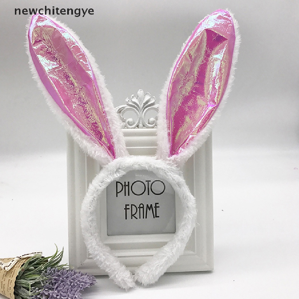 Băng Đô Tai Thỏ Bằng Lông Nhung Dùng Hóa Trang Tiệc Phục Sinh