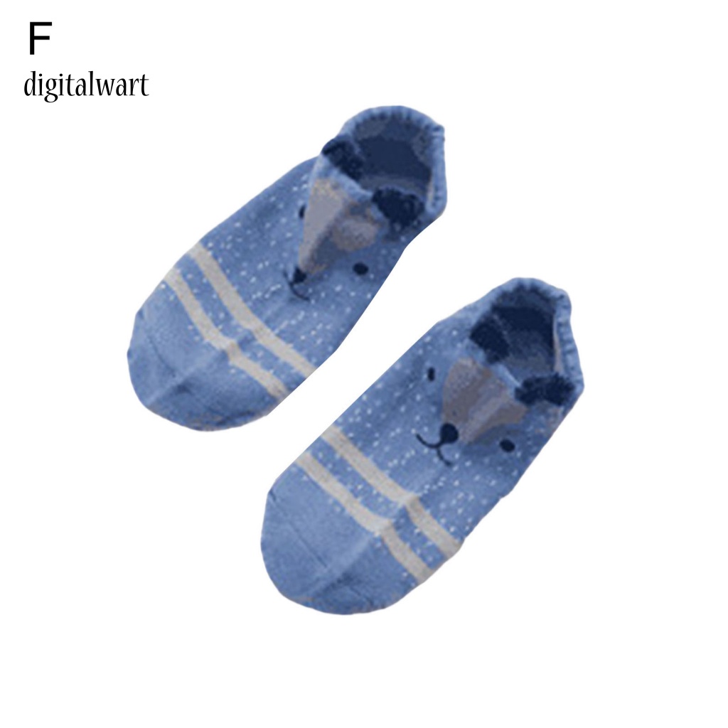 Kỹ Thuật Số| 1 Đôi Vớ Cotton Cổ Thấp Họa Tiết Hoạt Hình Động Vật Dễ Thương Chống Dị Ứng / Chống Lạnh / Trượt Tiện Dụng Cho Nữ