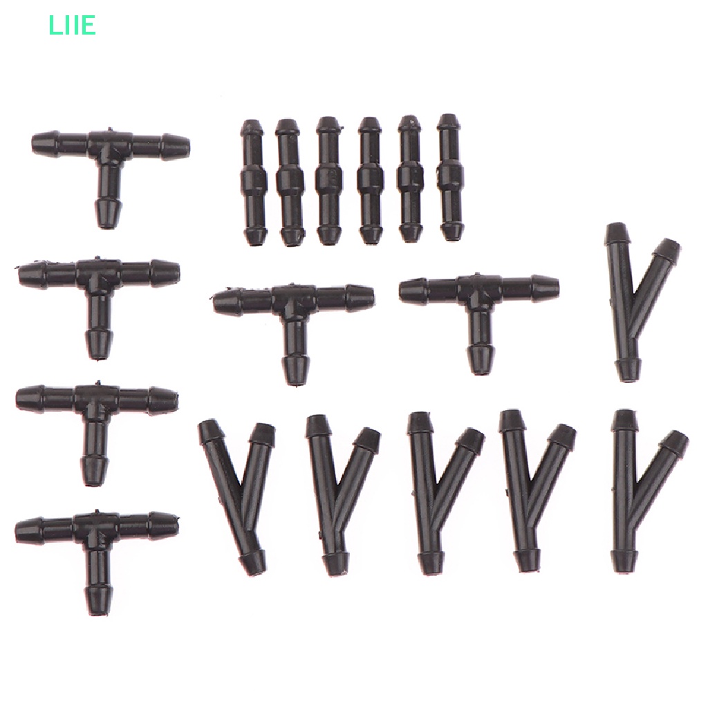 Bộ 18 Khớp Nối Ống Nước Rửa Kính Chắn Gió Xe Hơi Chữ T Y I Type