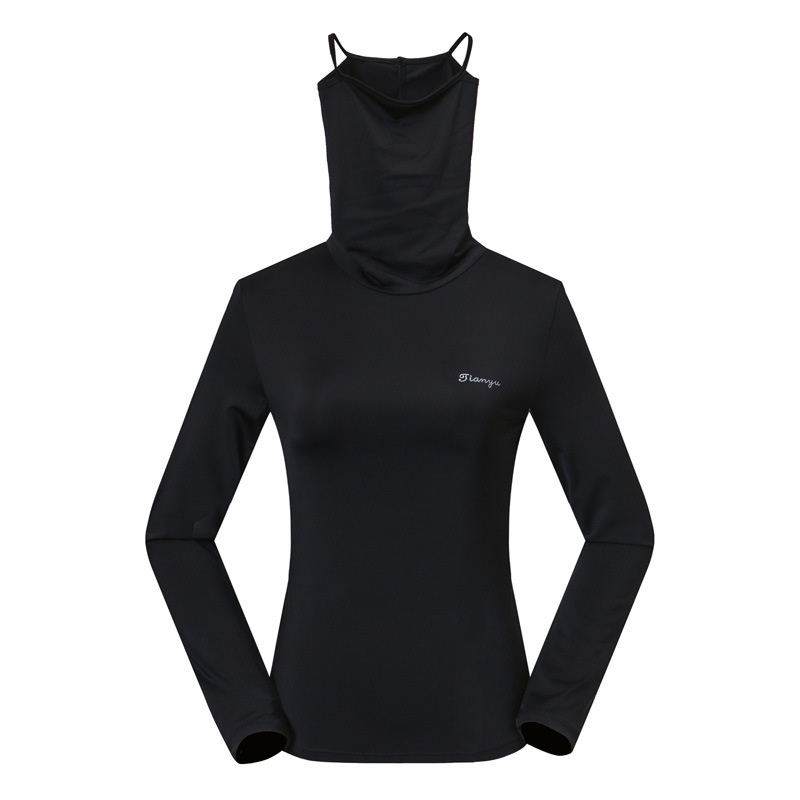 Áo Chống Nắng Bằng Lụa Lạnh Cổ Cao Tay Dài Và Mặt Nạ Đánh Golf Thời Trang Xuân Hè Dành Cho Bạn Nữ