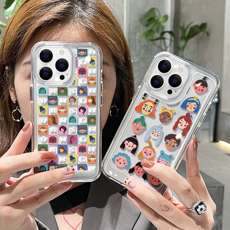 Ốp Điện Thoại TPU Silicon Trong Suốt In Hình Dễ Thương Cho IPhone 14 11 13 12 Pro XS Max X XR 7 8 6S Plus