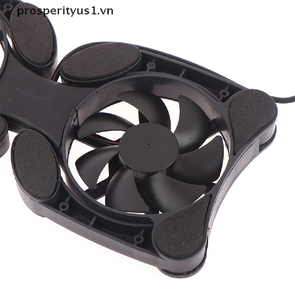 1 Bộ Tản Nhiệt Mini Hình Bạch Tuộc Màu Đen Có Cổng Sạc USB Gập Lại Được prosperityus1