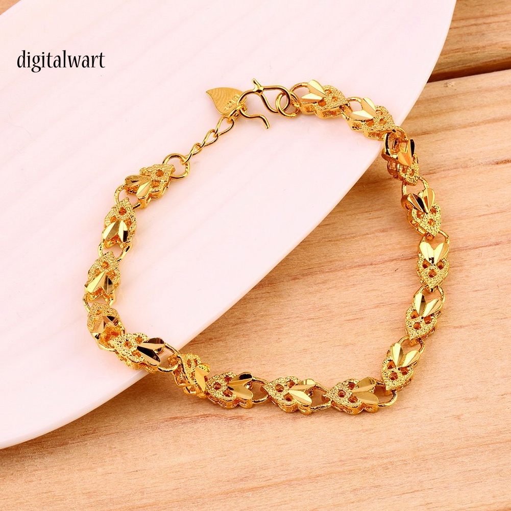 Kỹ Thuật Số| Vòng Tay HợP Kim ĐíNh Đá HìNh Tim Xinh XắN