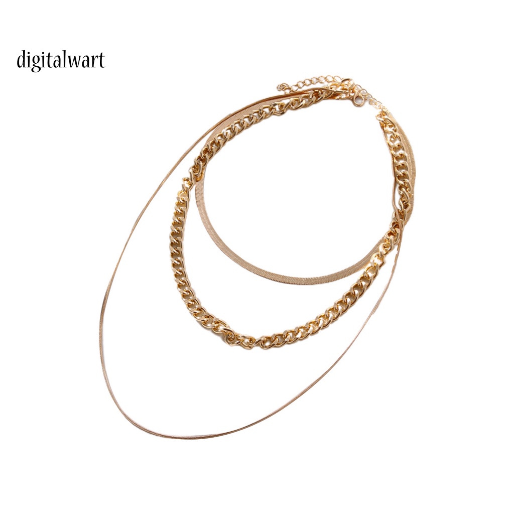 Kỹ Thuật Số| Vòng cổ Hợp Kim Nhiều Lớp Phong Cách Punk