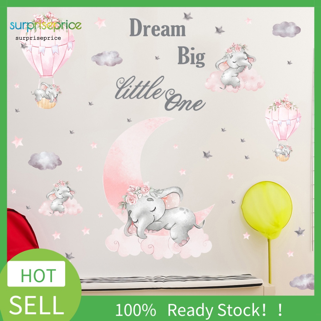 Set 2 Sticker Dán Tường PVC Họa Tiết Hoạt Hình Dễ Thương Bắt Mắt