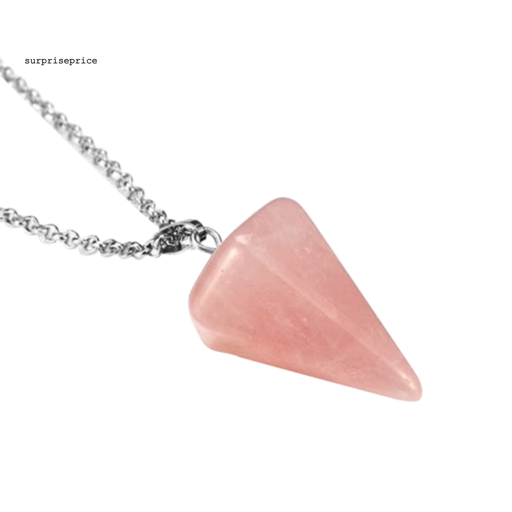 Vòng cổ Mặt Đá Lục Giác Bắt Mắt Thanh Lịch Cho Nữ