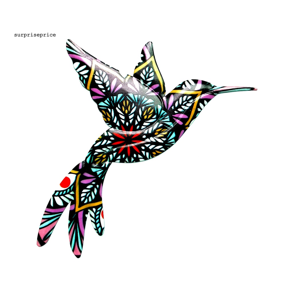 Phụ Kiện Treo Trang Trí Bằng Kim Loại Khắc Hình Chim Ruồi Trong Suốt