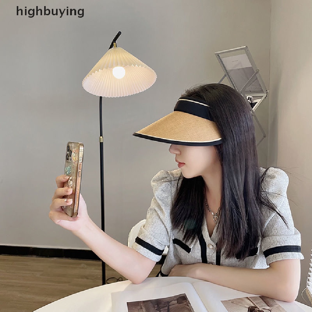 1 Mũ Lưỡi Trai Hở Chóp Chống Nắng Vành Rộng Thời Trang Đi Biển Cho Nữ