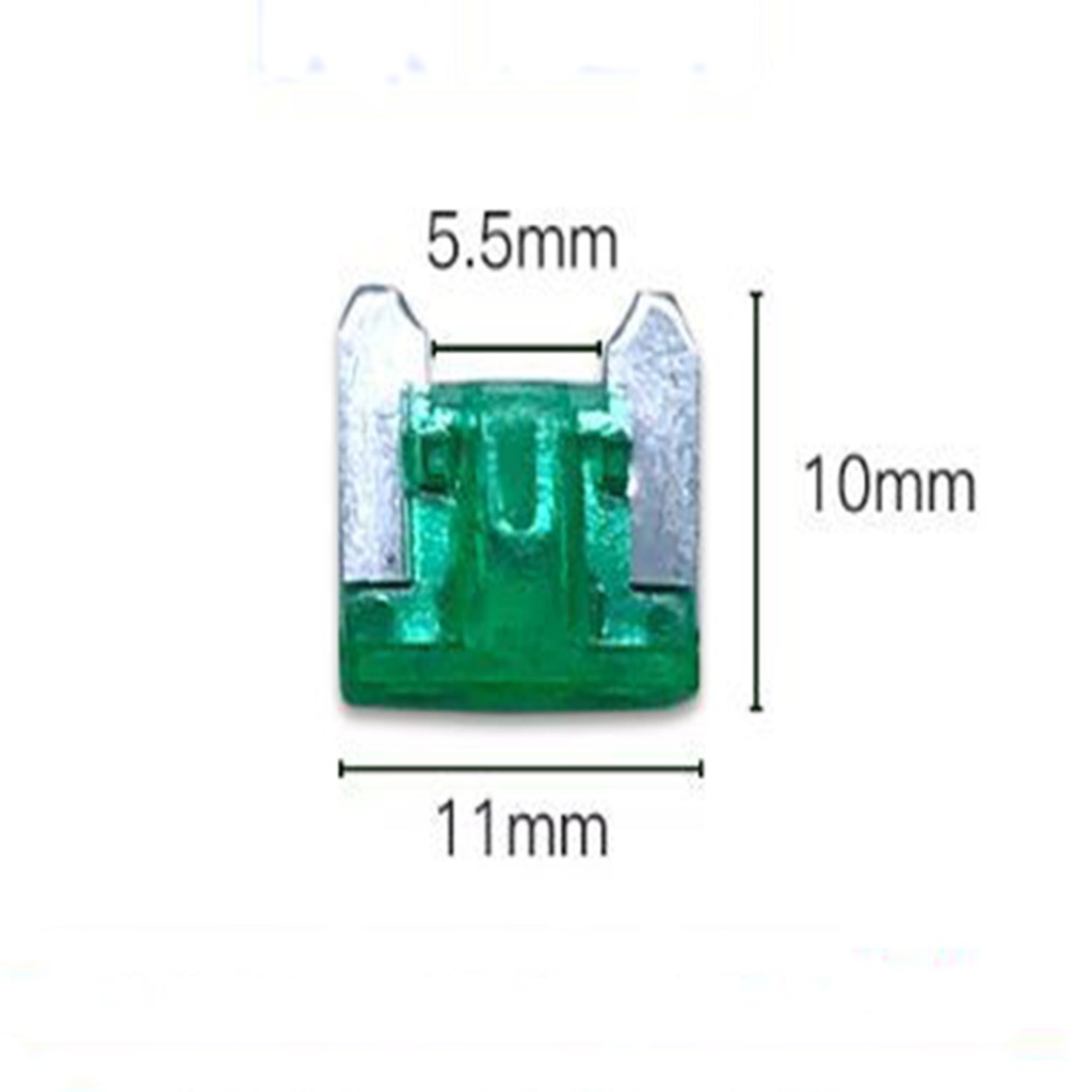 10 Cái/50 Cái/lốc Mini Cầu Chì Cầu Chì Cầu Chì Bộ 5A 7.5A 10A 15A 20A 25A 30A Cho Ô Tô Xe Máy
