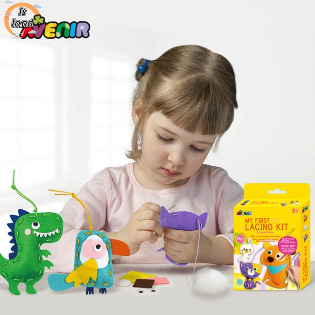 Bộ Dụng Cụ May Vá Thủ Công Hình Động Vật Hoạt Hình Diy Cho Bé