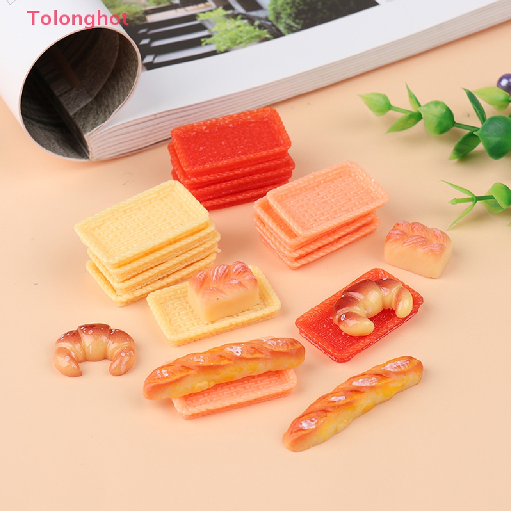 Set 5 Món Đồ Chơi Mô Hình Bánh Mì Mini Trang Trí Nhà Búp Bê