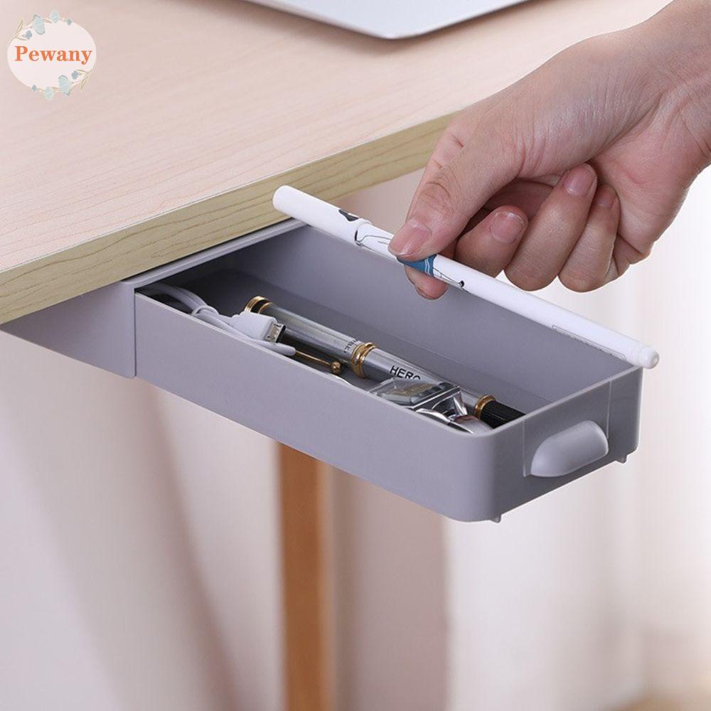 Hộp Đựng Bút Gắn Bàn Đơn Giản Tiết Kiệm Không Gian Không Cần Đục Lỗ Tiện Dụng