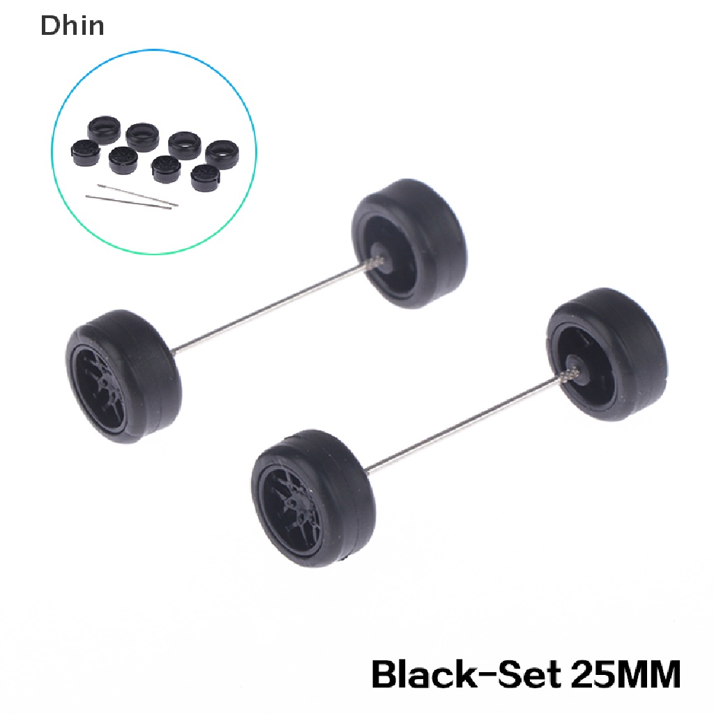 1 Bộ Bánh Xe Cao Su 1: 64 Có Trục Bánh Xe DIY Cho Mô Hình Xe Đua Đồ Chơi