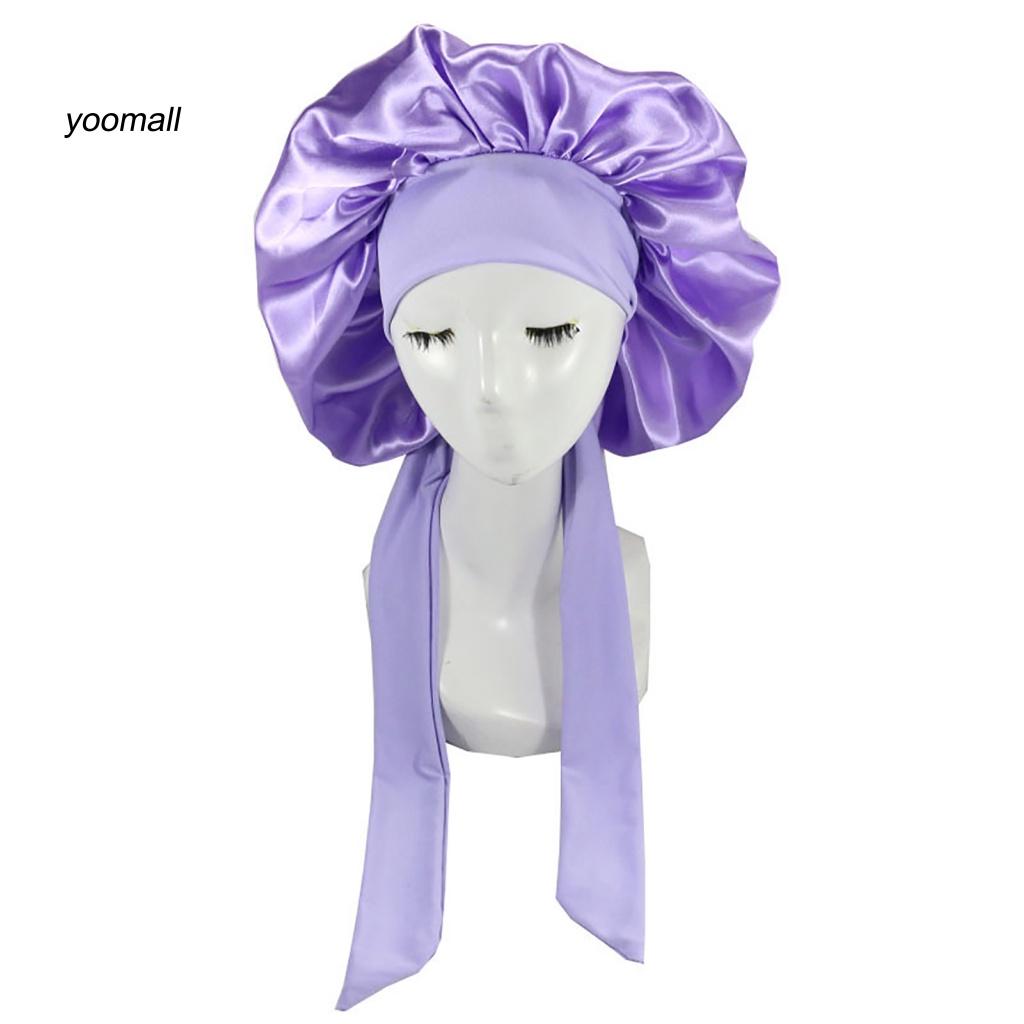 Mũ Trùm Tóc YO / YO / Bằng Lụa Satin Độ Co Giãn Cao Màu Trơn Dành Cho Salon Tóc