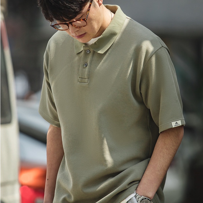Áo polo Tay Ngắn Cổ Bẻ Chất Liệu Cotton Thời Trang Đường Phố Cá Tính Cho Nam