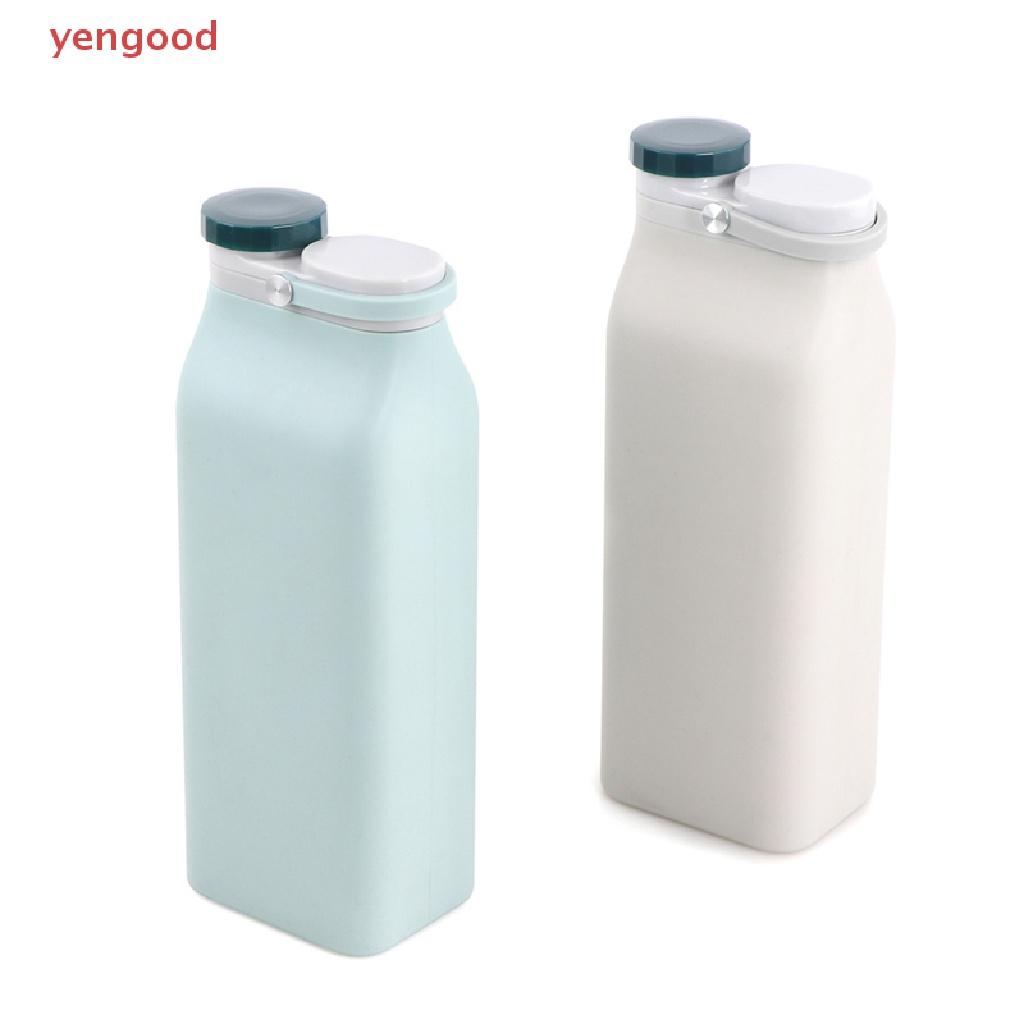 Bình Nước Silicone 600ml Có Thể Gấp Gọn Tiện Dụng Mang Theo Du Lịch