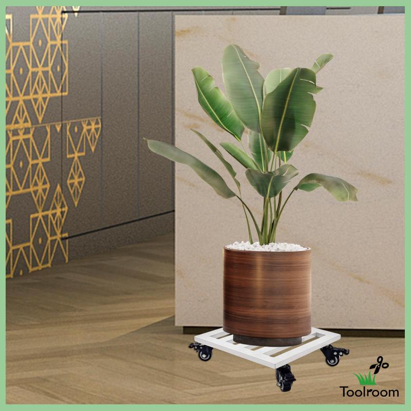 [Toolroom] Đế Lót Chậu Hoa Có Bánh Xe Đẩy Cho Nhà Búp Bê