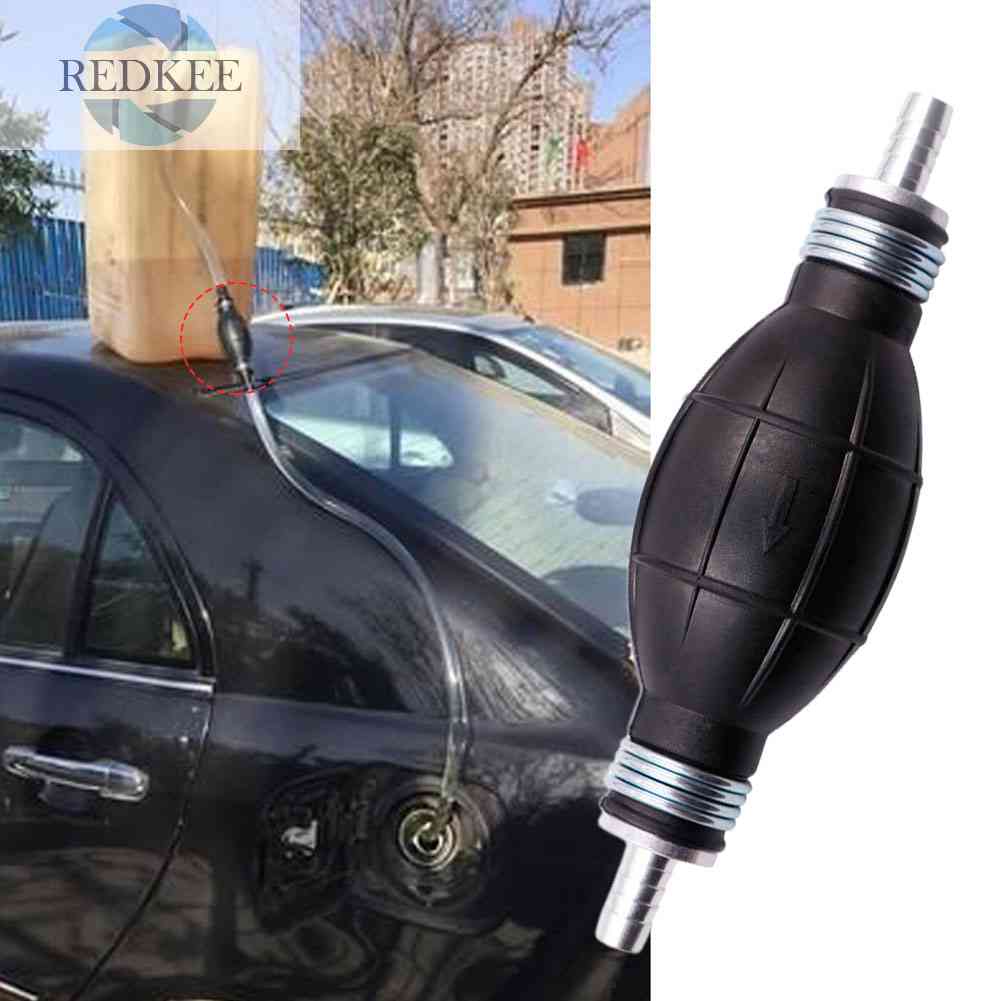 Bơm Nhiên Liệu Có Tay Cầm Cao Su 10 / 12mm Cho Xe Hơi