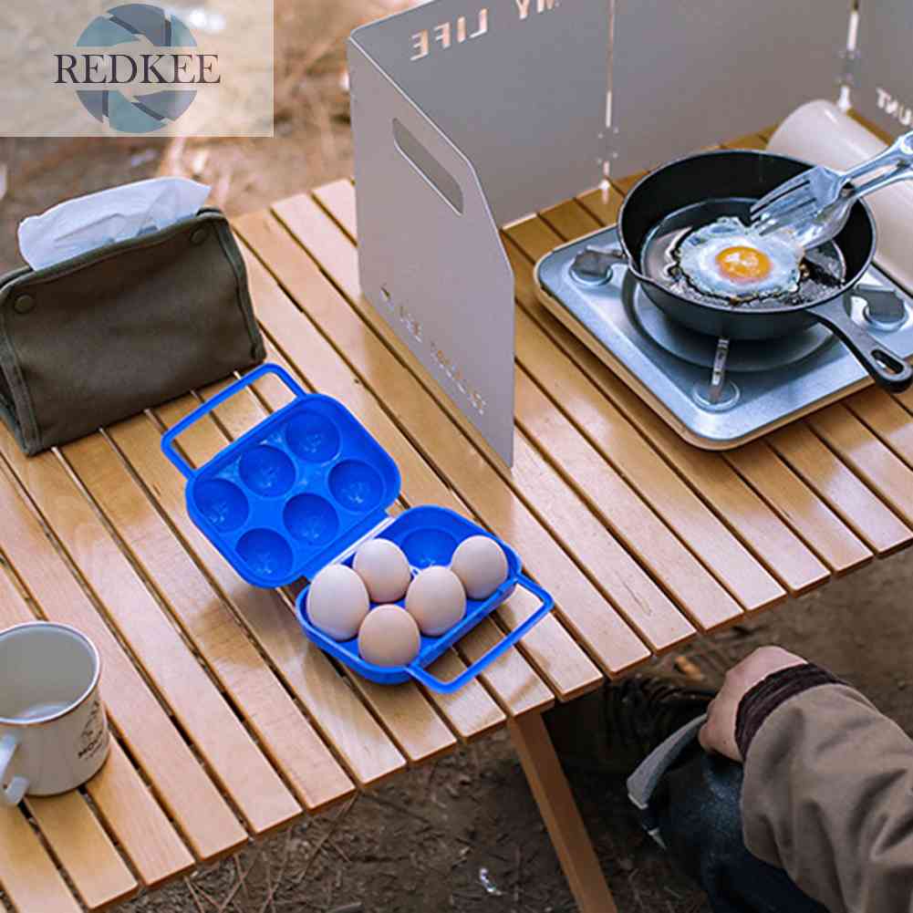 Hộp Đựng Trứng 6 Ngăn Chống Sốc Tiện Dụng Khi Đi Cắm Trại Ốp